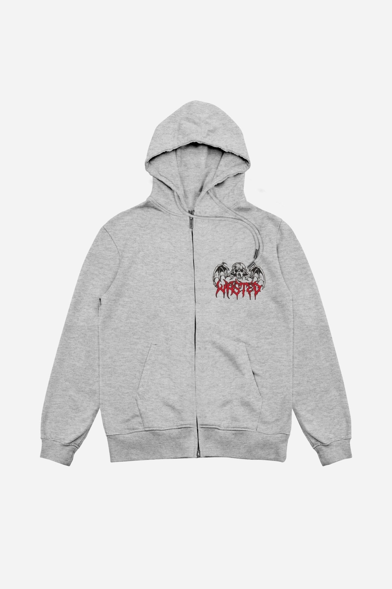 Hoodie Zip Bones - WASTED PARIS