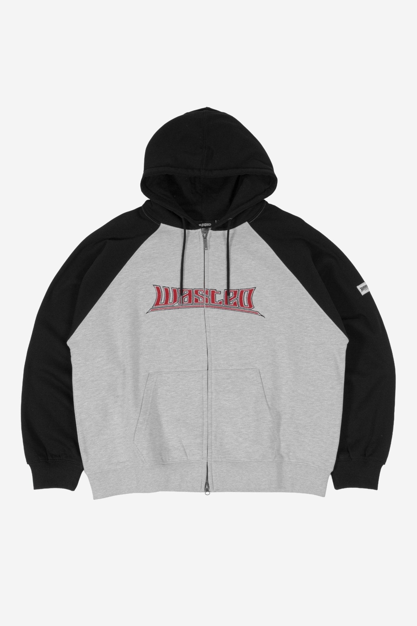 Hoodie Zip Boxy Pusher - WASTED PARIS