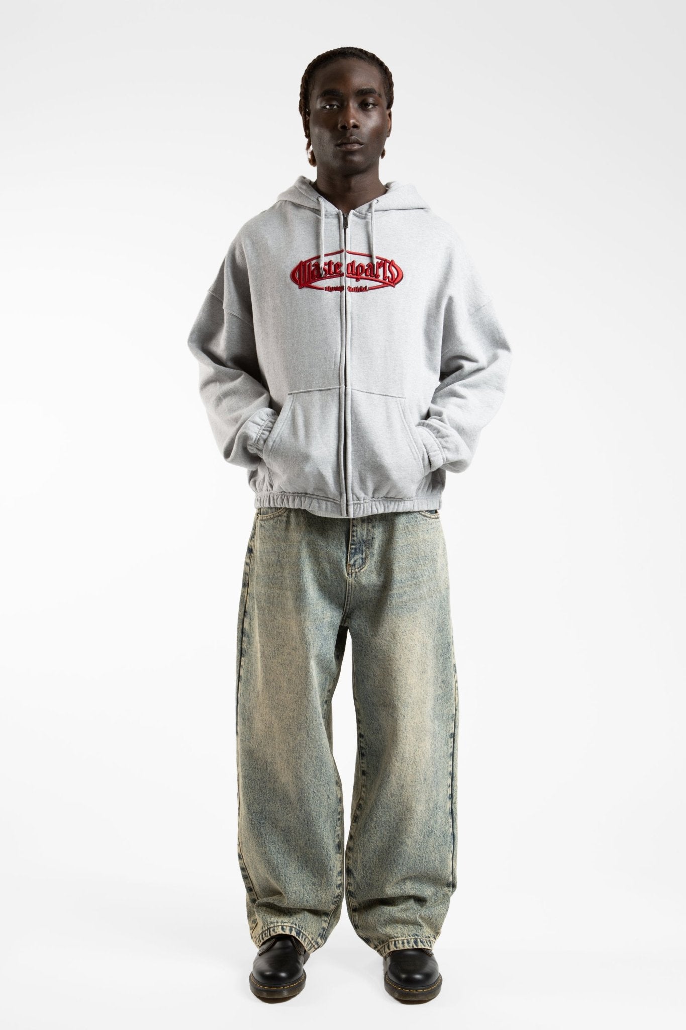Hoodie Zip Boxy Yard - WASTED PARIS