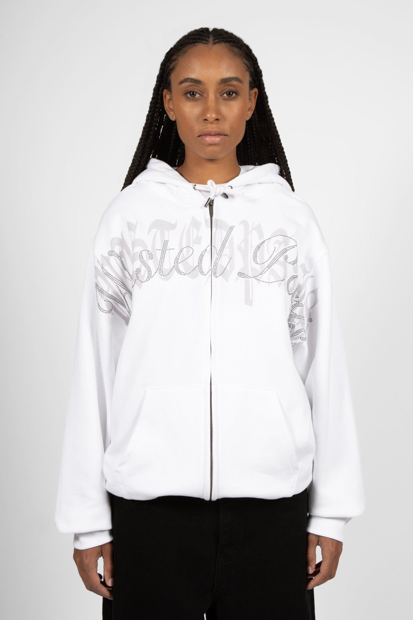 Hoodie Zip Statement Crown - WASTED PARIS