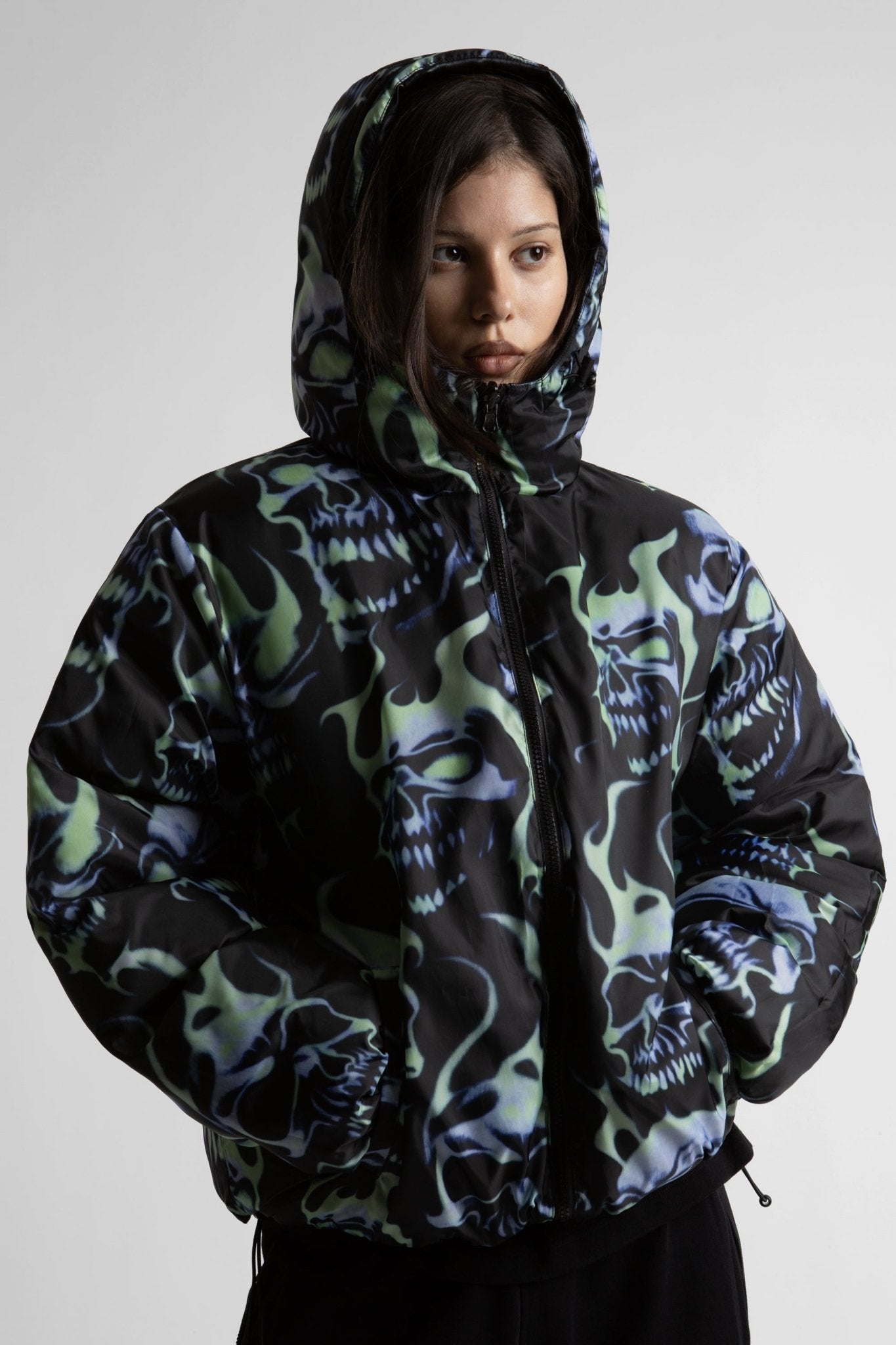 Puffer Réversible Skull - WASTED PARIS