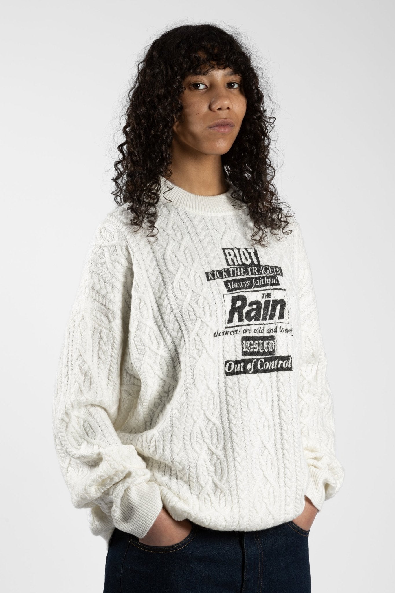 Pull Cable Knit Rain - WASTED PARIS